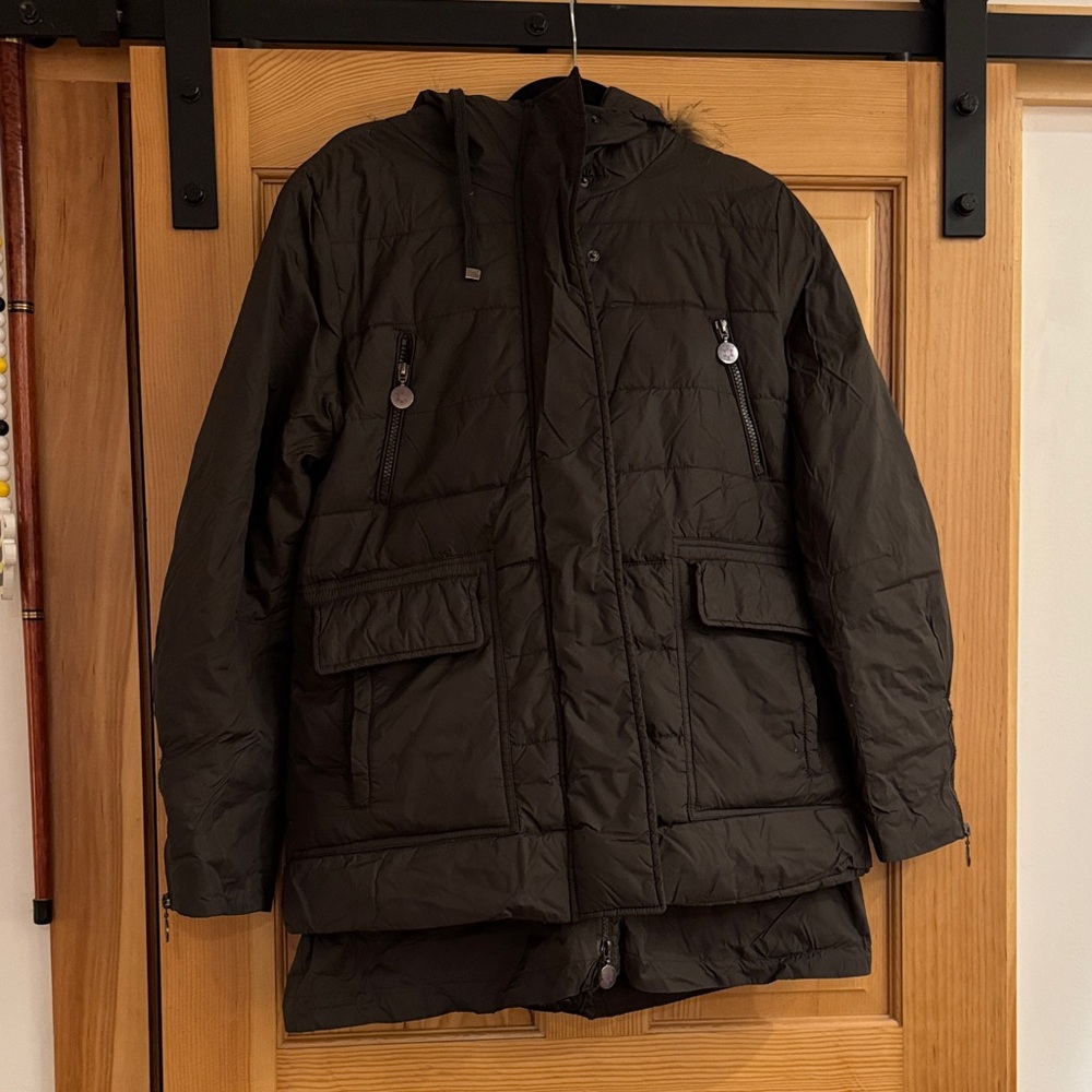 Dex Dark Green Quilted Ski Jacket